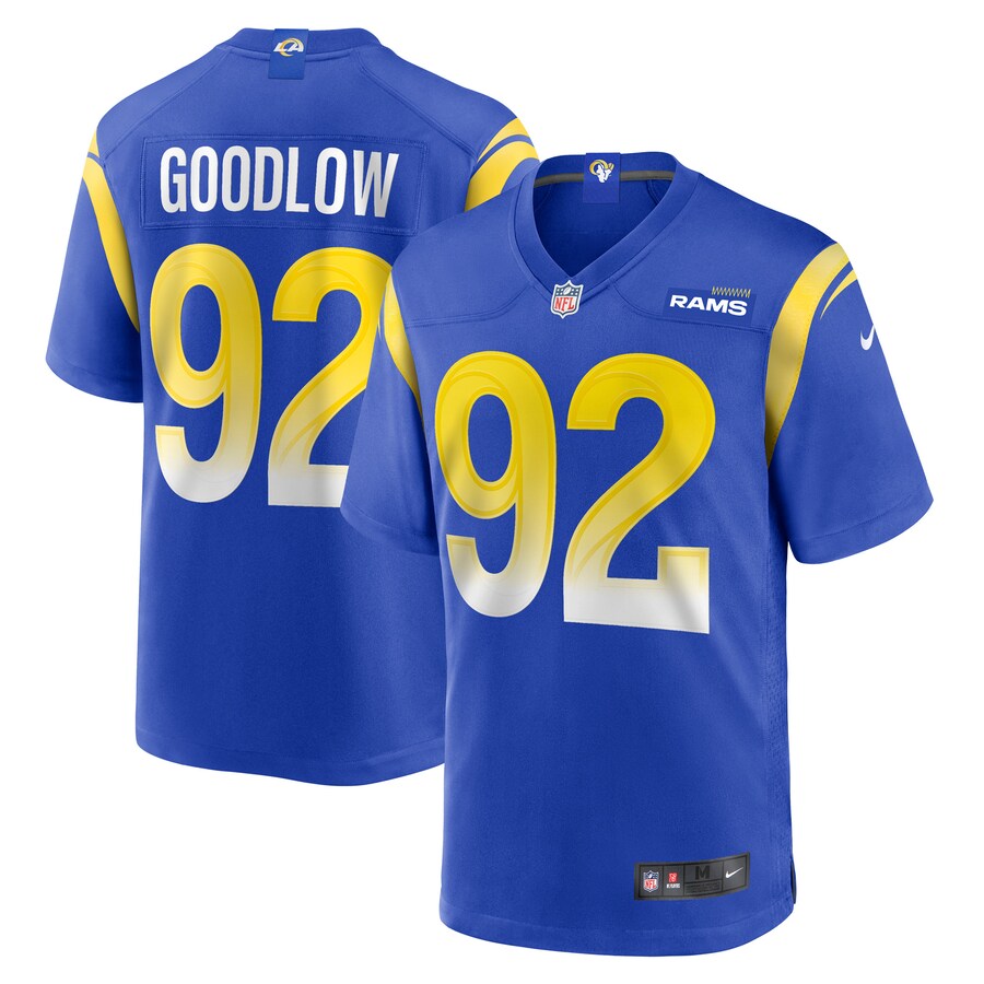 Men's Los Angeles Rams Anthony Goodlow Nike  Royal Game Jersey