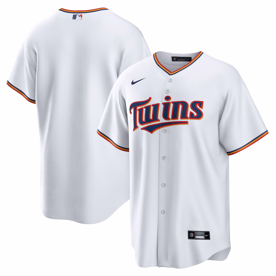 Men's Minnesota Twins Nike White Home Blank Replica Jersey