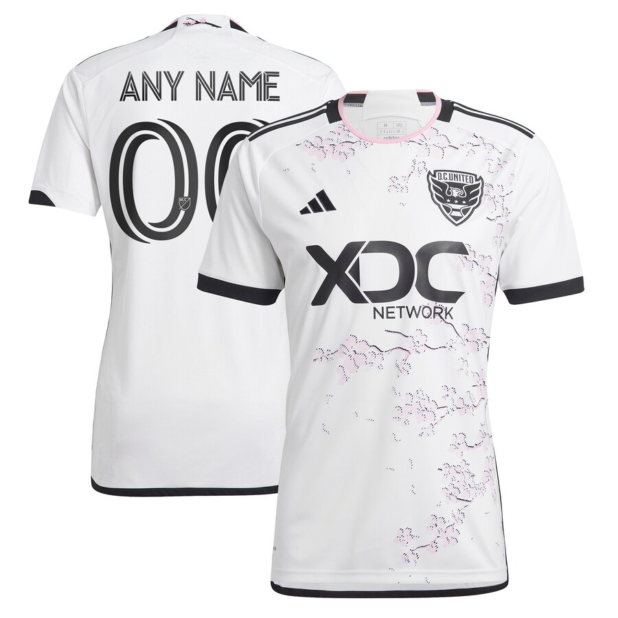 Men's D.C. United adidas White 2023 The Cherry Blossom Kit Replica Custom Jersey