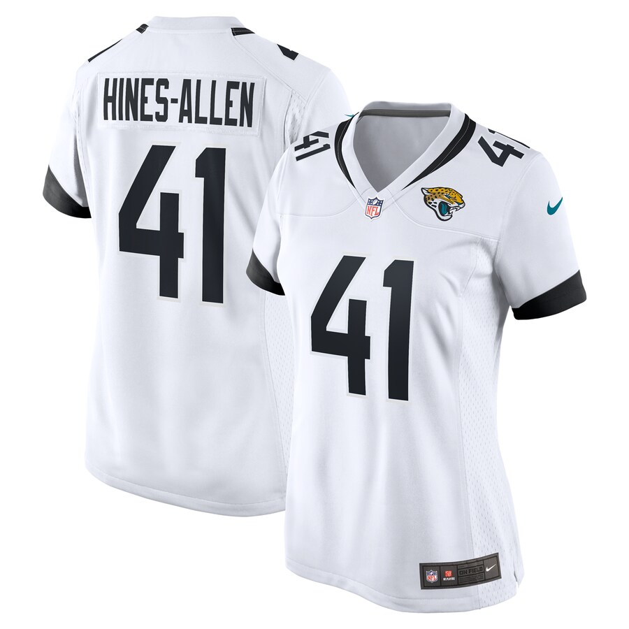 Women's Jacksonville Jaguars Josh Hines-Allen Nike White Player Game Jersey