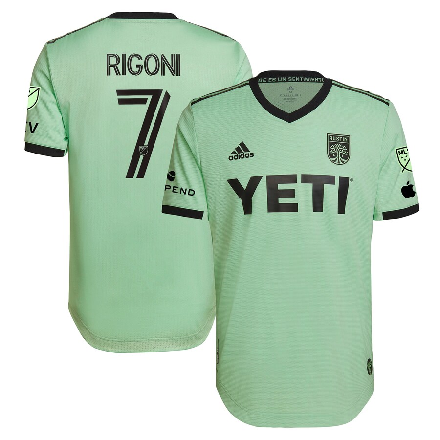 Men's Austin FC Emiliano Rigoni adidas Mint 2023 The Sentimiento Kit Authentic Player Jersey