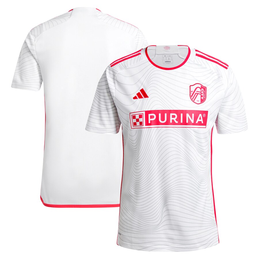 Men's St. Louis City SC  adidas White 2024 The Confluence Kit Replica Jersey