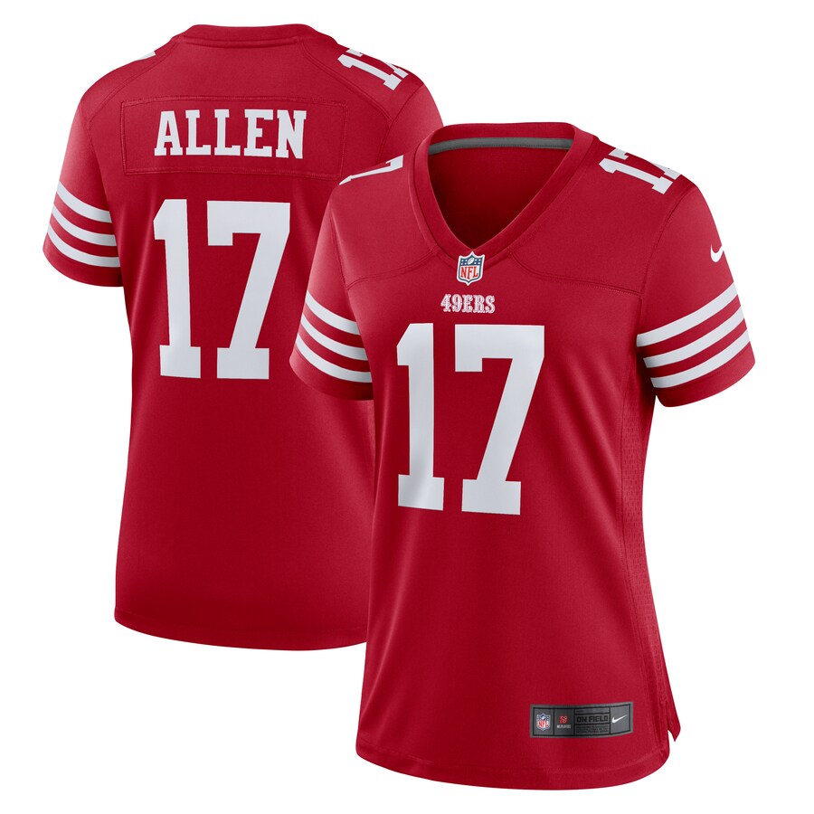 Women's San Francisco 49ers Brandon Allen Nike  Scarlet  Game Jersey