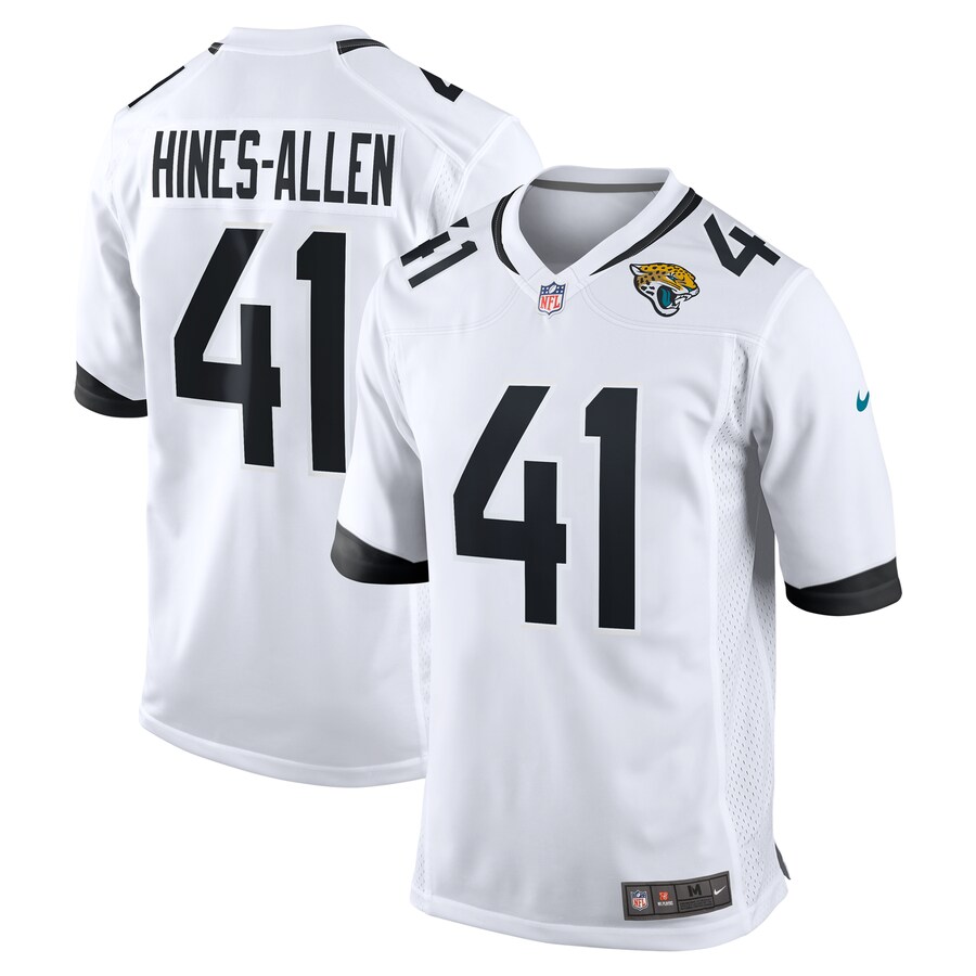 Men's Jacksonville Jaguars Josh Hines-Allen Nike White Player Game Jersey