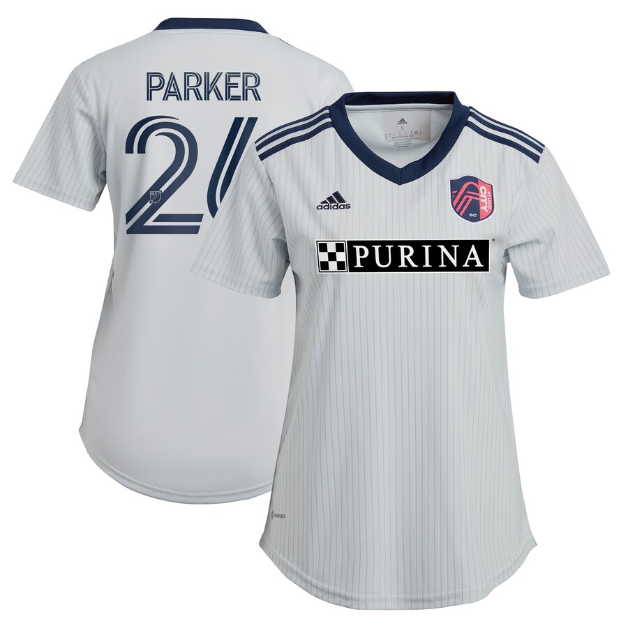 Women's St. Louis City SC Tim Parker adidas Gray 2023 The Spirit Kit Replica Jersey