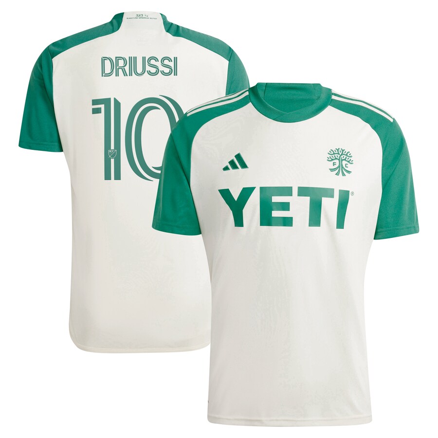Men's Austin FC Sebastián Driussi adidas Tan 2024 The Armadillo Kit Replica Player Jersey