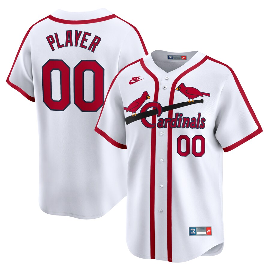Men's St. Louis Cardinals Nike White Cooperstown Collection Limited Jersey