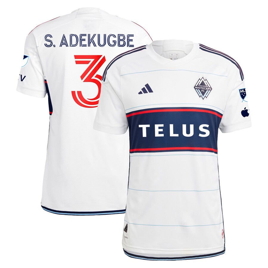 Men's Vancouver Whitecaps FC Samuel Adekugbe adidas White 2024 Bloodlines Authentic Player Jersey