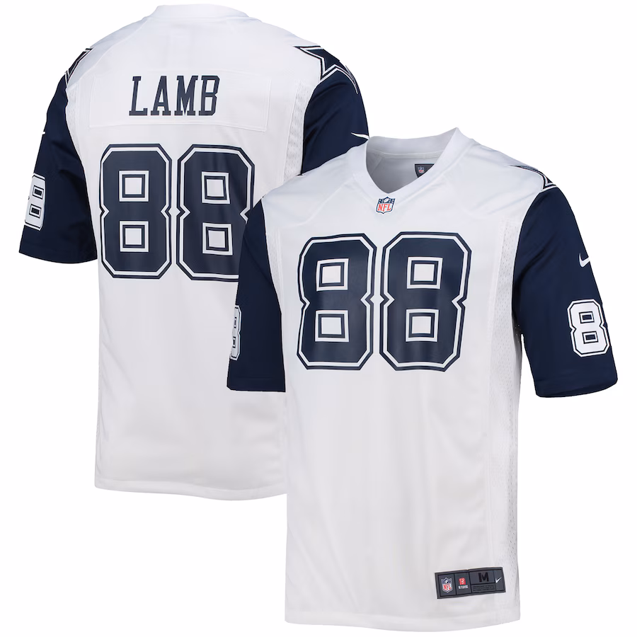 Men's Dallas Cowboys CeeDee Lamb Nike White Alternate Game Jersey