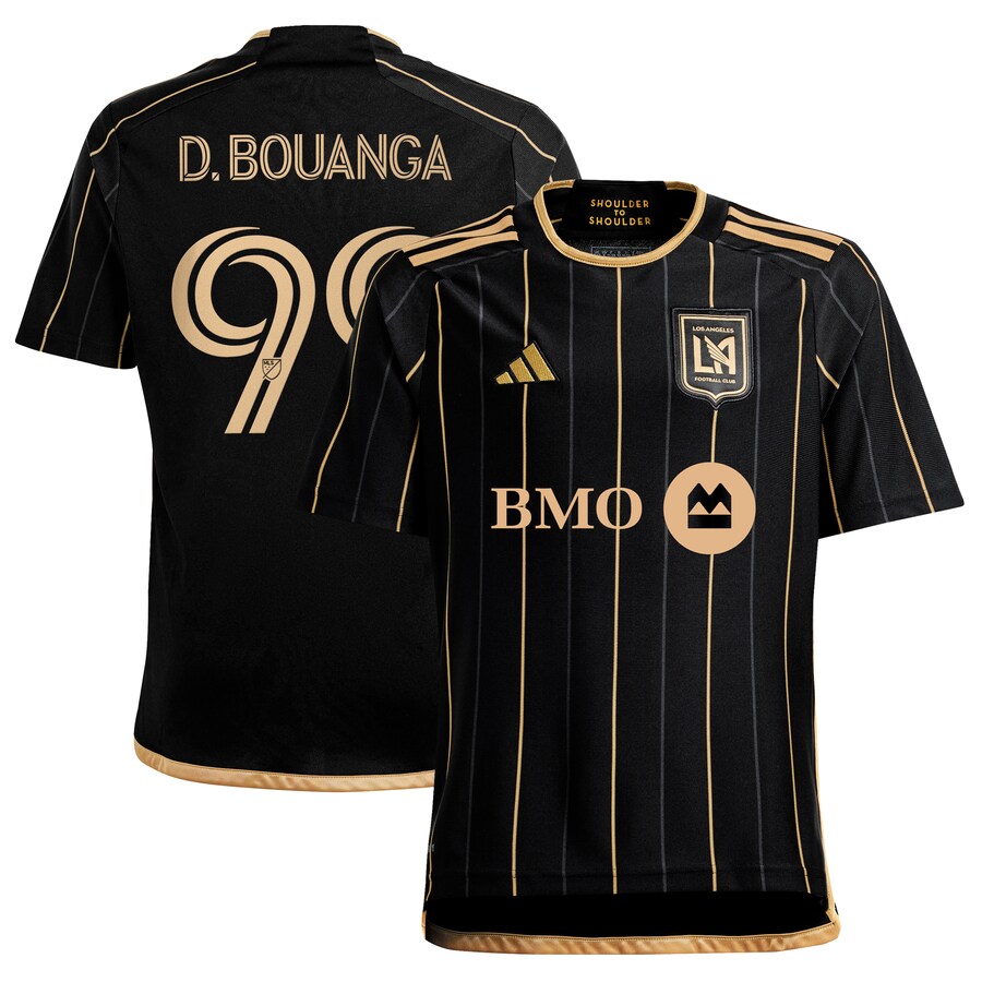 Youth LAFC Denis Bouanga adidas Black 2024 Primary Replica Player Jersey