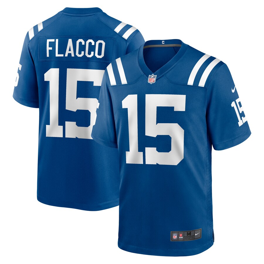 Men's Indianapolis Colts Joe Flacco Nike  Royal Game Jersey