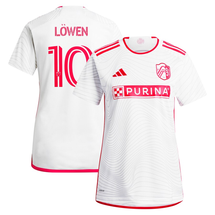 Women's St. Louis City SC Eduard Löwen adidas White 2024 The Confluence Kit Replica Player Jersey