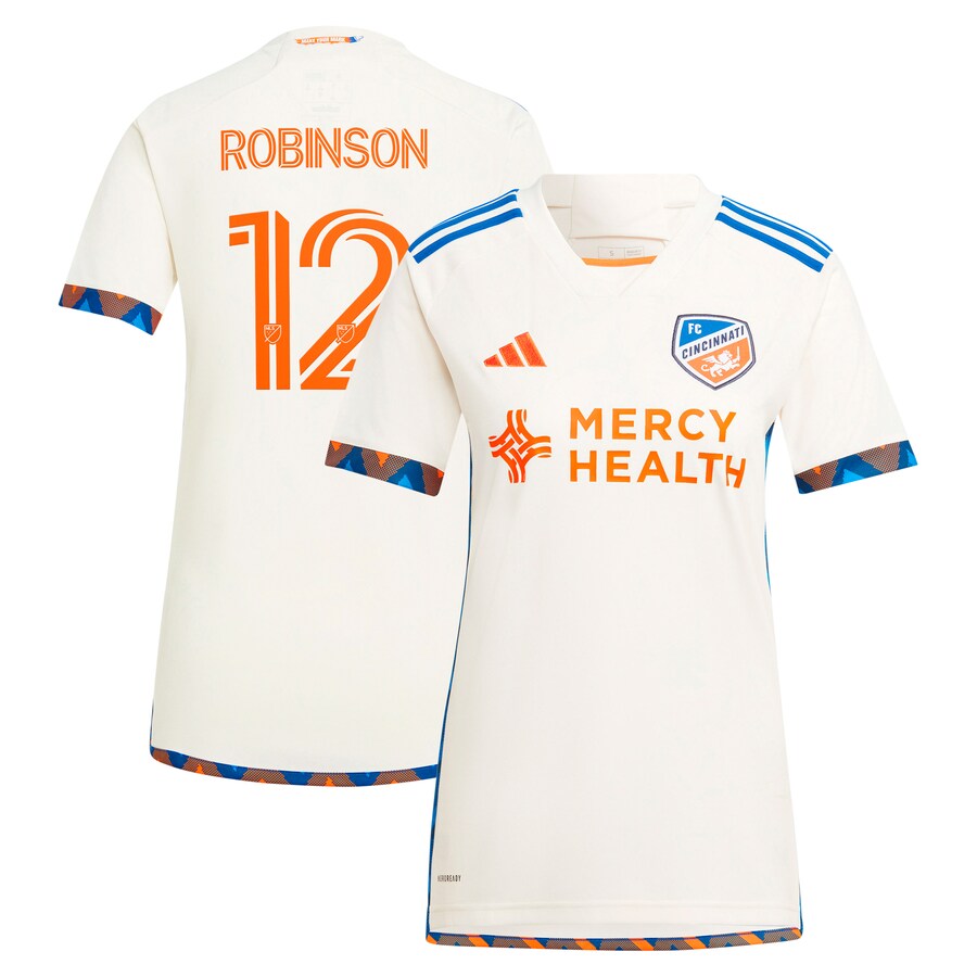 Women's FC Cincinnati Miles Robinson adidas White 2024 The Canvas Kit Replica Player Jersey