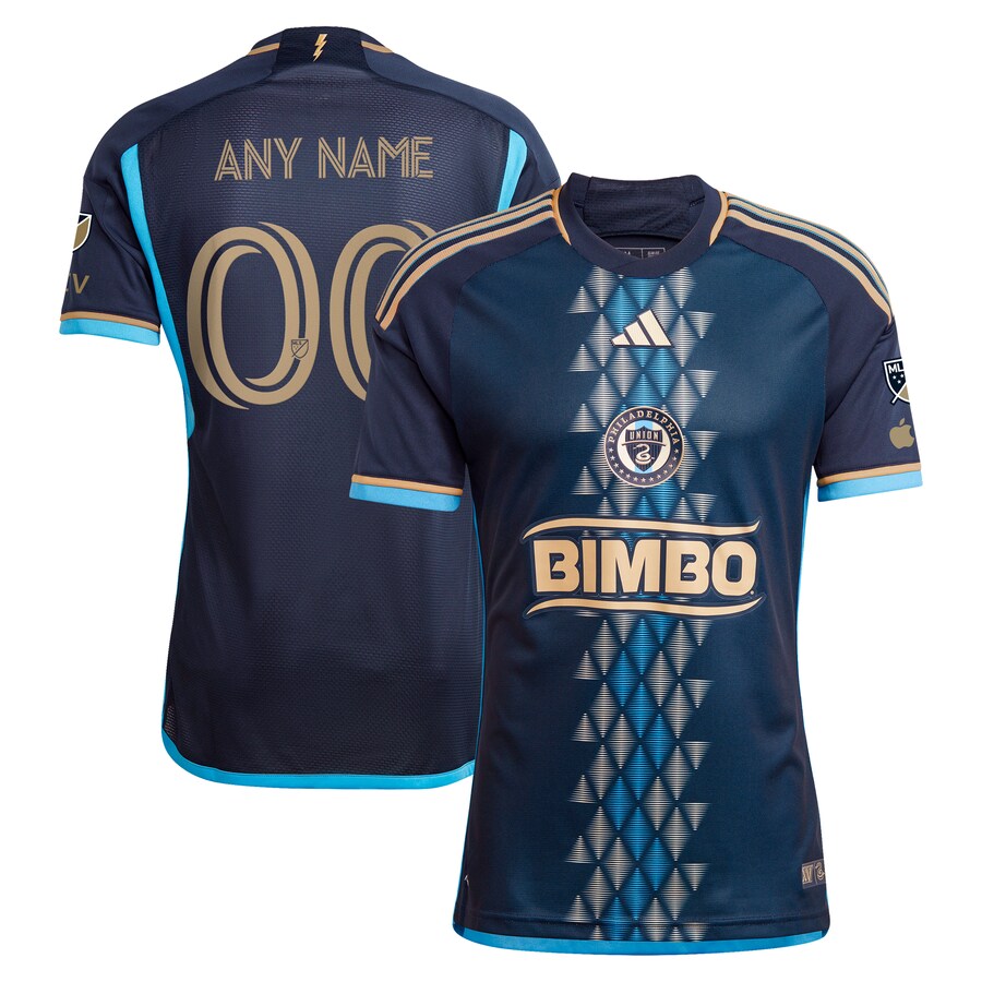 Men's Philadelphia Union  adidas Navy 2024 The XV Kit Authentic Custom Jersey