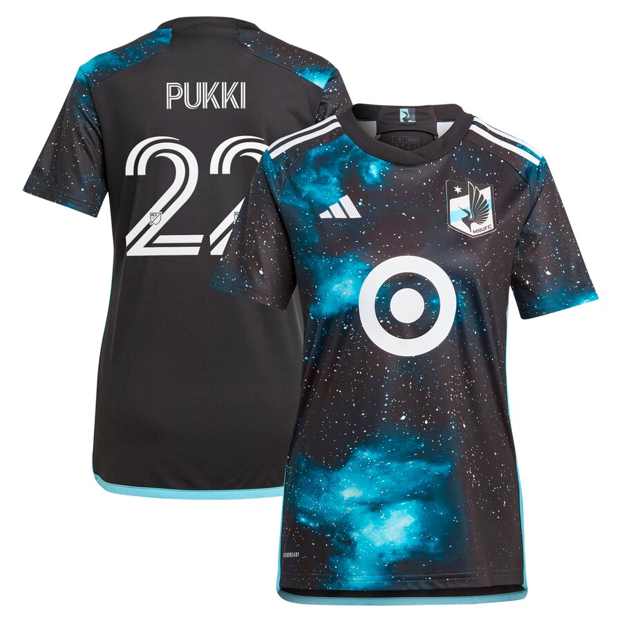 Women's Minnesota United FC Teemu Pukki adidas Black 2024 Starry Night Replica Player Jersey