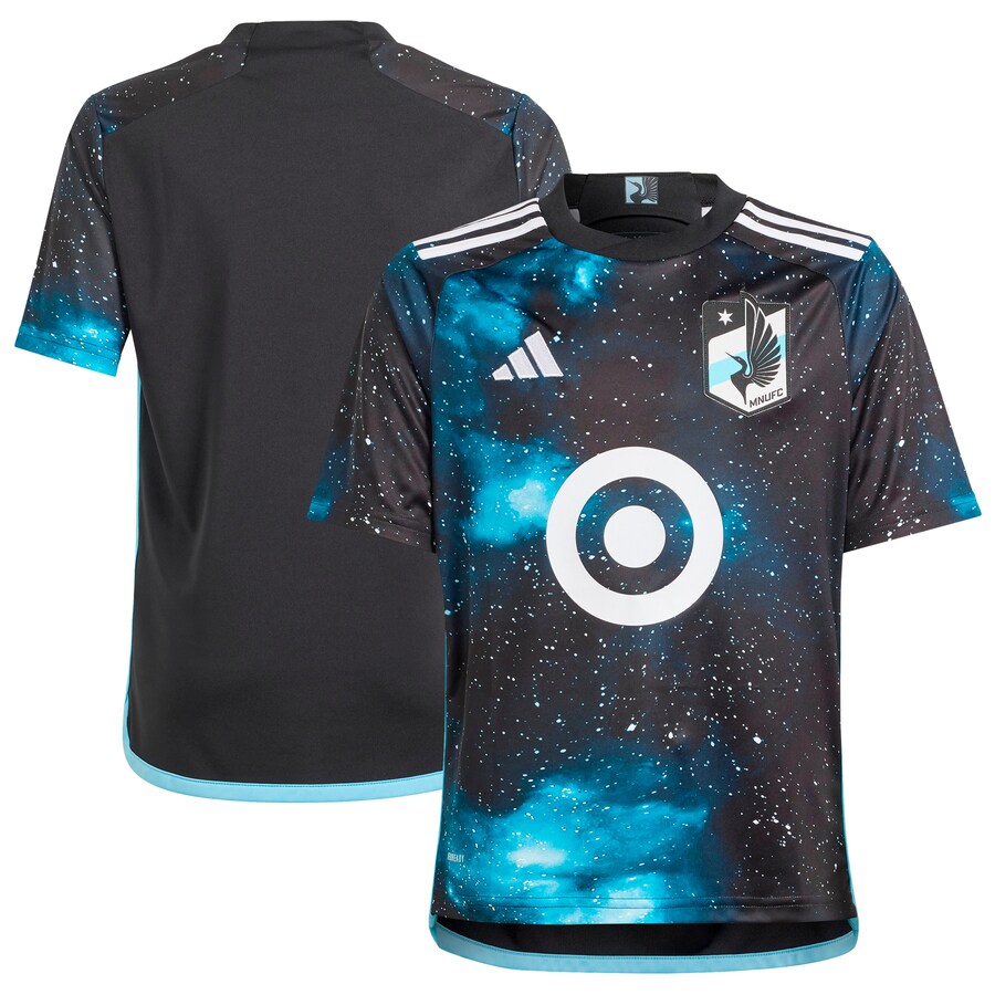 Youth Minnesota United FC  adidas Black 2024 Starry Night Replica Jersey