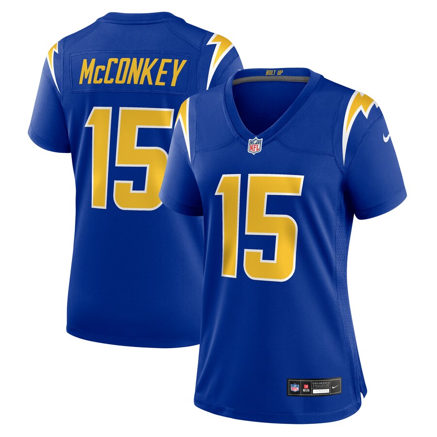 Women's Los Angeles Chargers Ladd McConkey Nike  Royal Alternate Game Jersey
