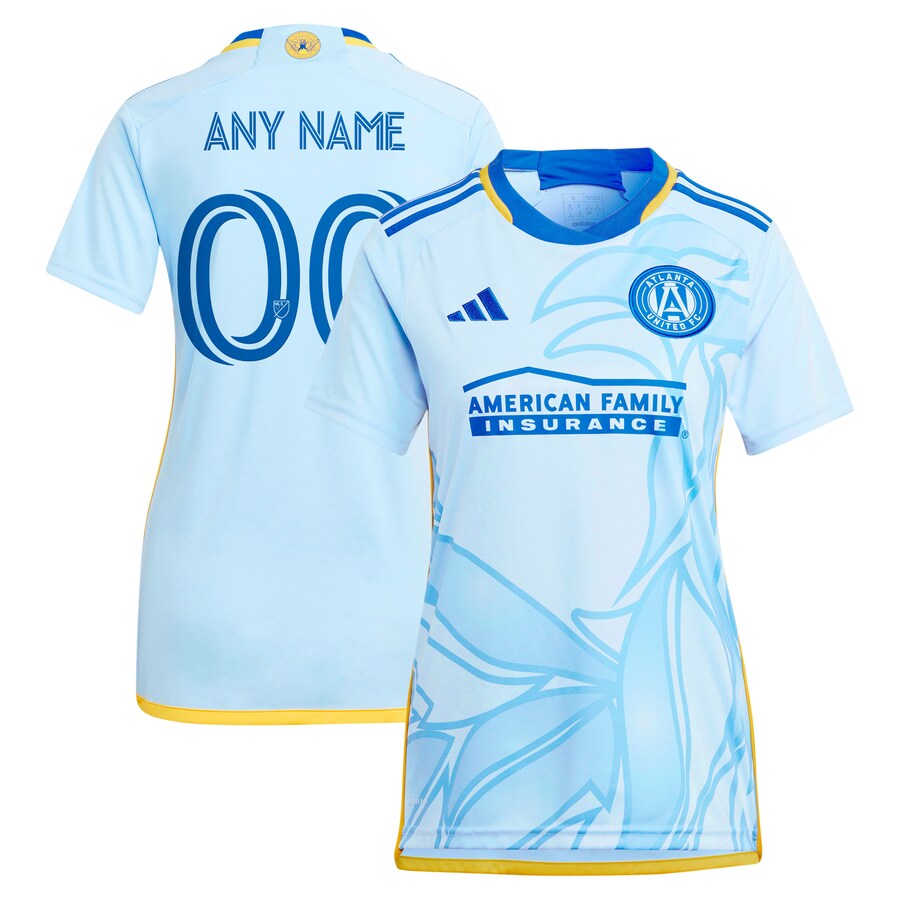 Women's Atlanta United FC  adidas Light Blue 2024 The Resurgens Kit Replica Custom Jersey