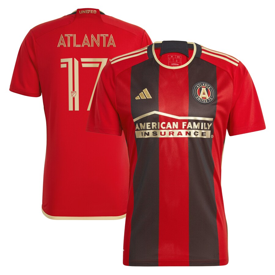 Men's Atlanta United FC adidas Black 2023 The 17s' Kit Replica Jersey
