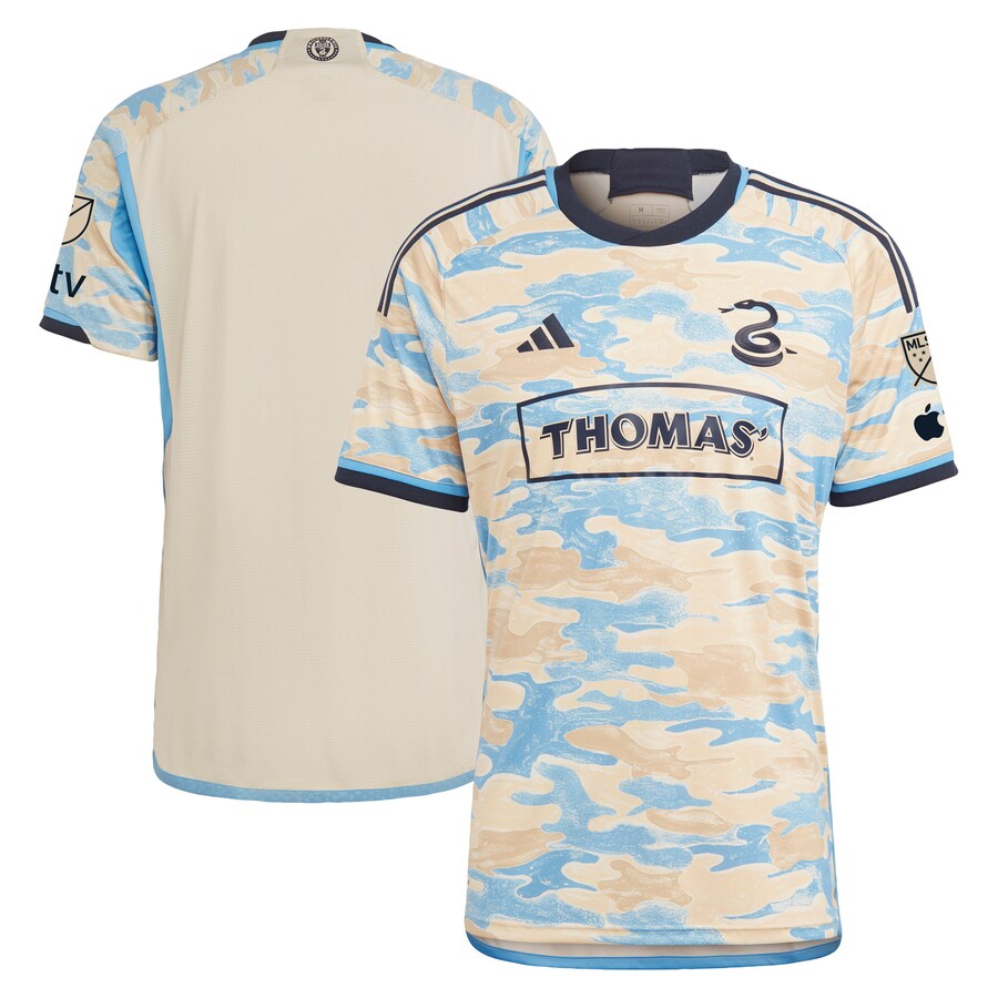 Men's Philadelphia Union adidas Tan 2023 For Philly Authentic Jersey
