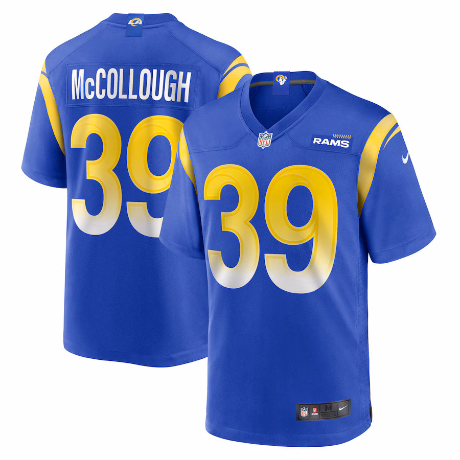Men's Los Angeles Rams Jaylen McCollough Nike  Royal Game Jersey