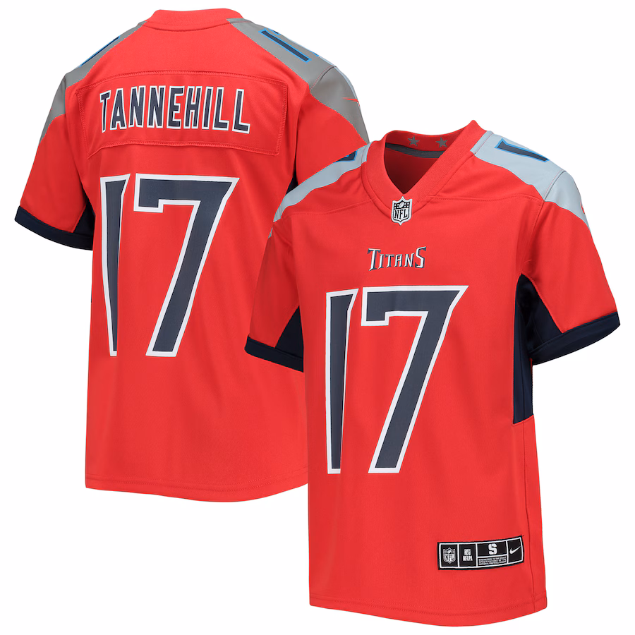 Youth Tennessee Titans Ryan Tannehill Nike Red Inverted Team Game Jersey