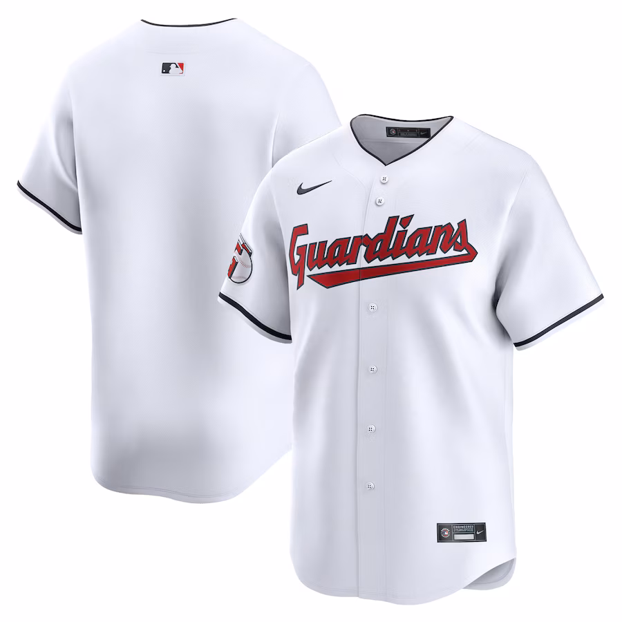 Men's Cleveland Guardians Tanner Bibee Nike White Home Limited Player Jersey