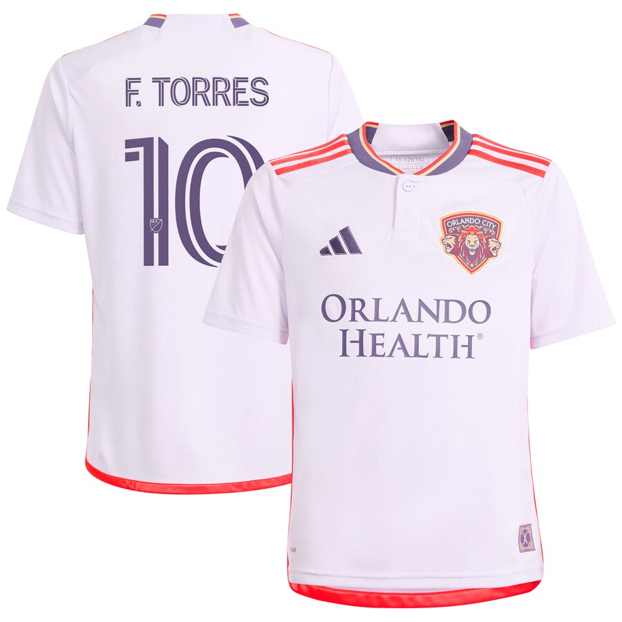 Youth Orlando City SC Facundo Torres adidas Purple 2024 Legacy Kit Replica Player Jersey