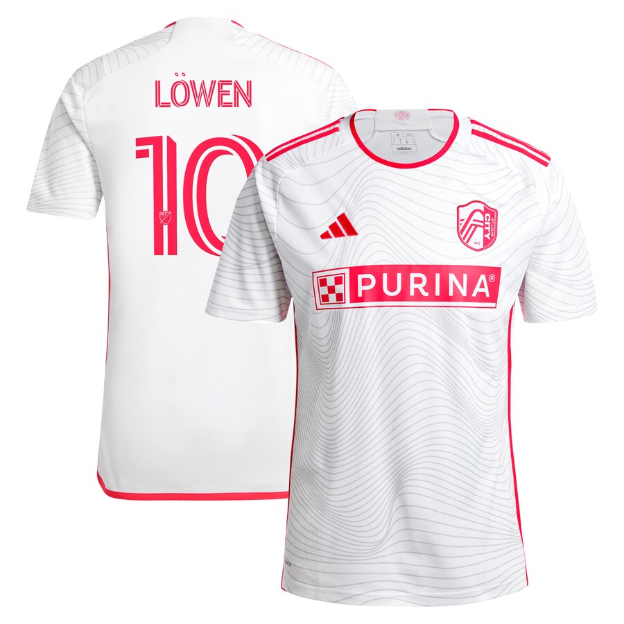 Men's St. Louis City SC Eduard Löwen adidas White 2024 The Confluence Kit Replica Player Jersey