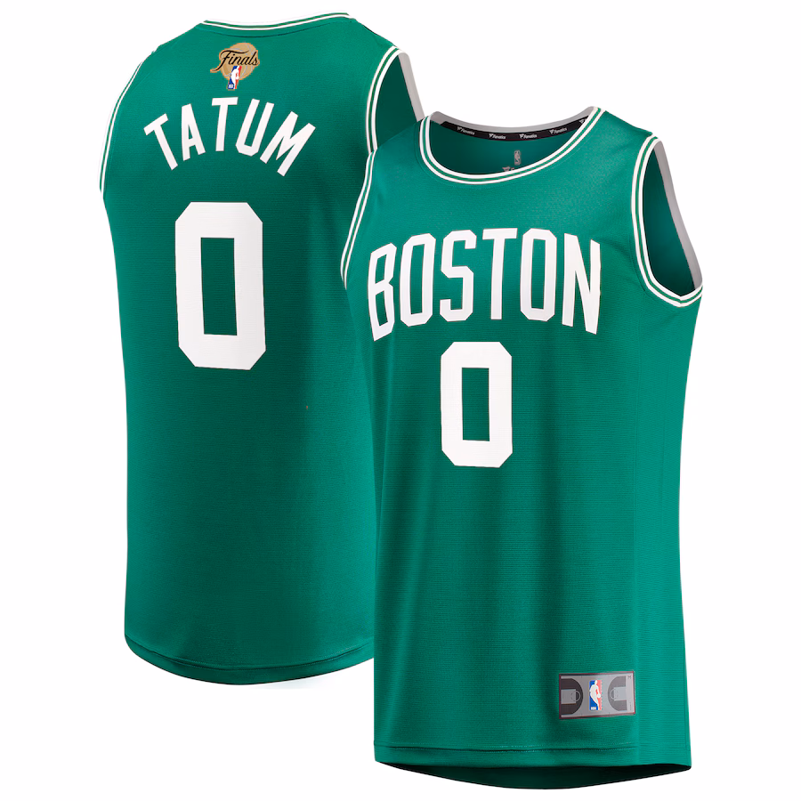 Men's Boston Celtics Jayson Tatum Fanatics Kelly Green 2024 NBA Finals Fast Break Replica Player Jersey - Icon Edition