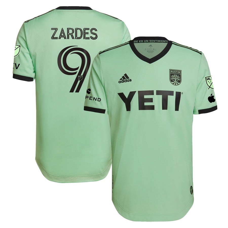 Men's Austin FC Gyasi Zardes adidas Mint 2023 The Sentimiento Kit Authentic Player Jersey
