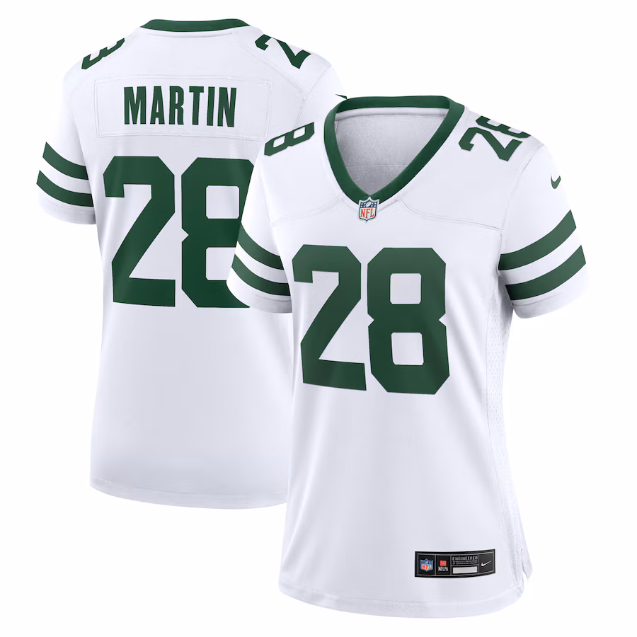 Women's New York Jets Curtis Martin Nike White Legacy Retired Player Game Jersey