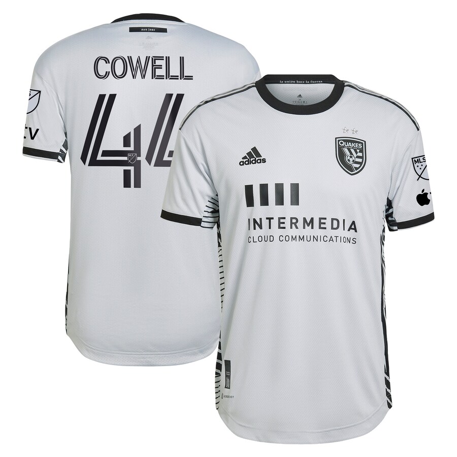 Men's San Jose Earthquakes Cade Cowell adidas Gray 2023 The Creator Kit Authentic Player Jersey