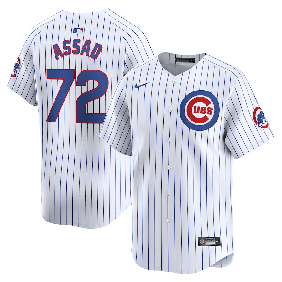 Men's Chicago Cubs Javier Assad Nike White Home Limited Player Jersey