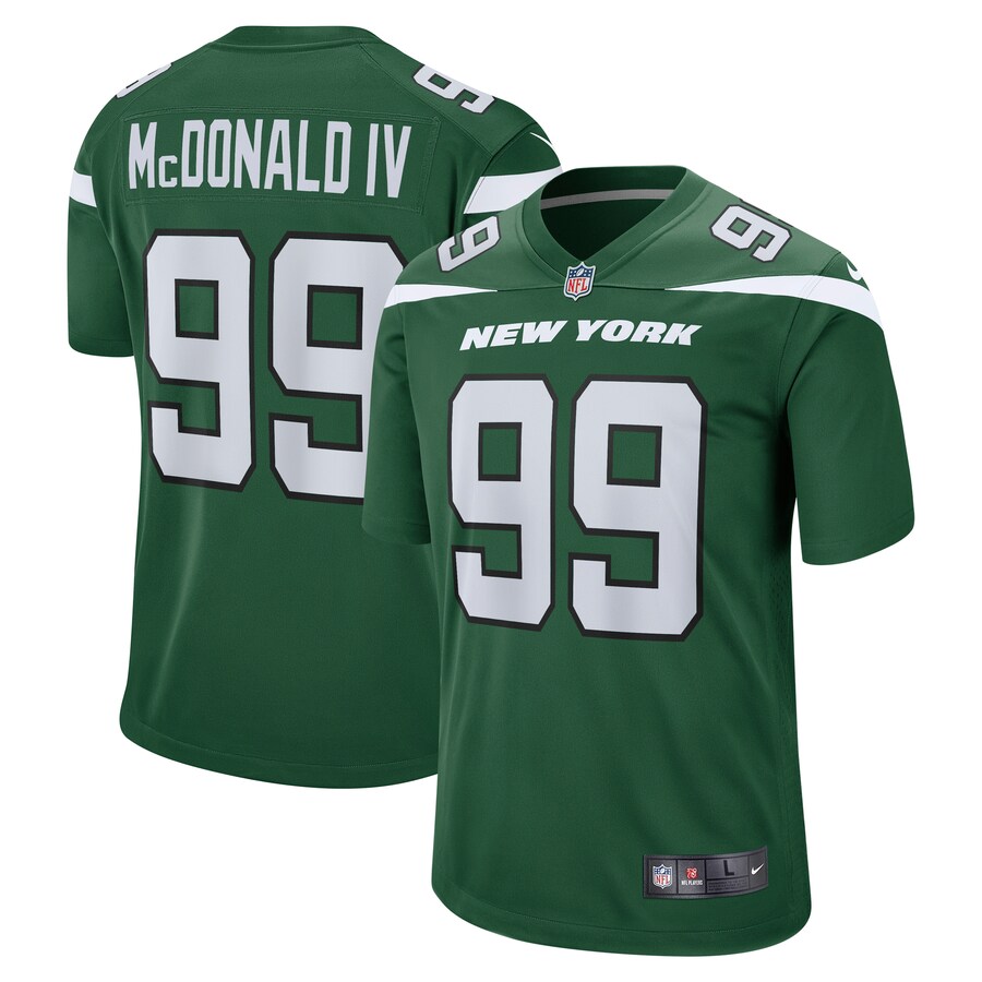 Men's New York Jets Will McDonald IV Nike Gotham Green Game Jersey