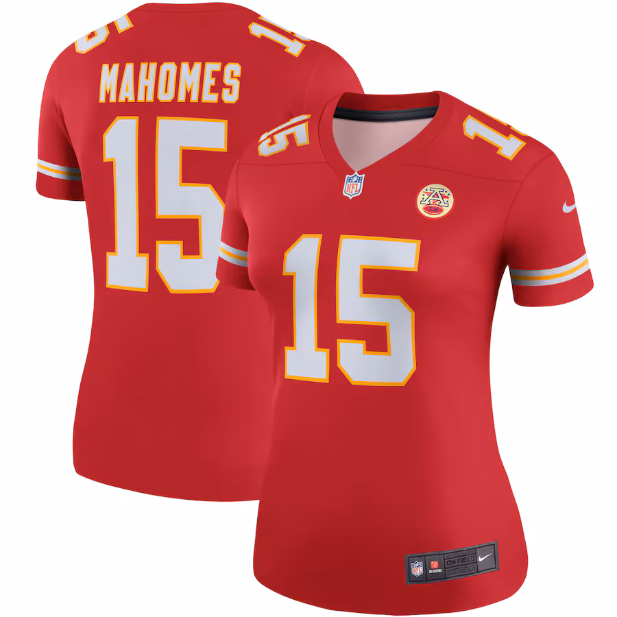 Women's Kansas City Chiefs Patrick Mahomes Nike Red Legend Player Performance Top