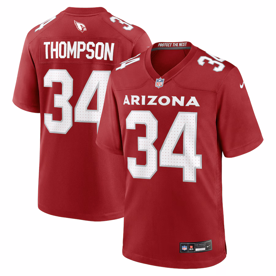 Men's Arizona Cardinals Jalen Thompson Nike Cardinal Team Game Jersey