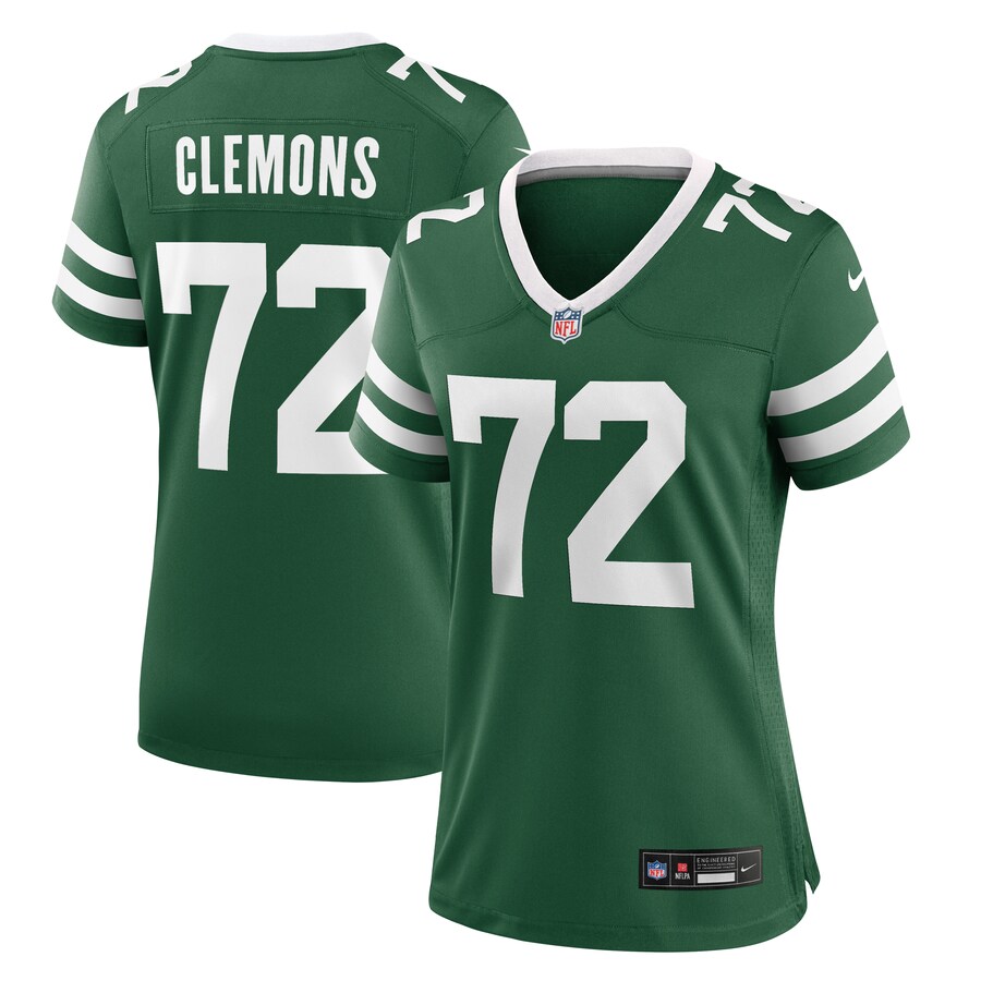 Women's New York Jets Micheal Clemons Nike Legacy Green Team Game Jersey