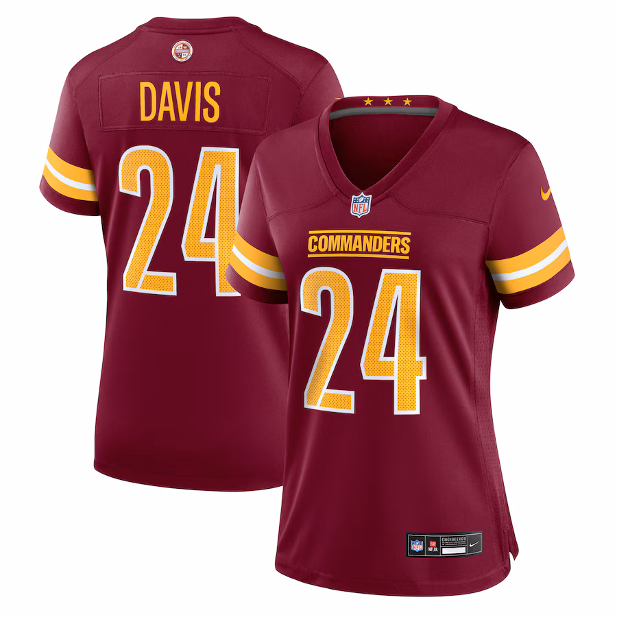 Women's Washington Commanders Michael Davis Nike Burgundy Game Jersey