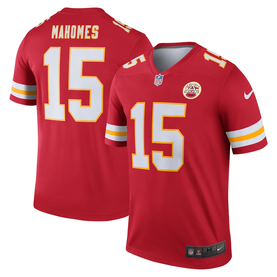 Men's Kansas City Chiefs Patrick Mahomes Nike Red Alternate Legend Player Performance Top