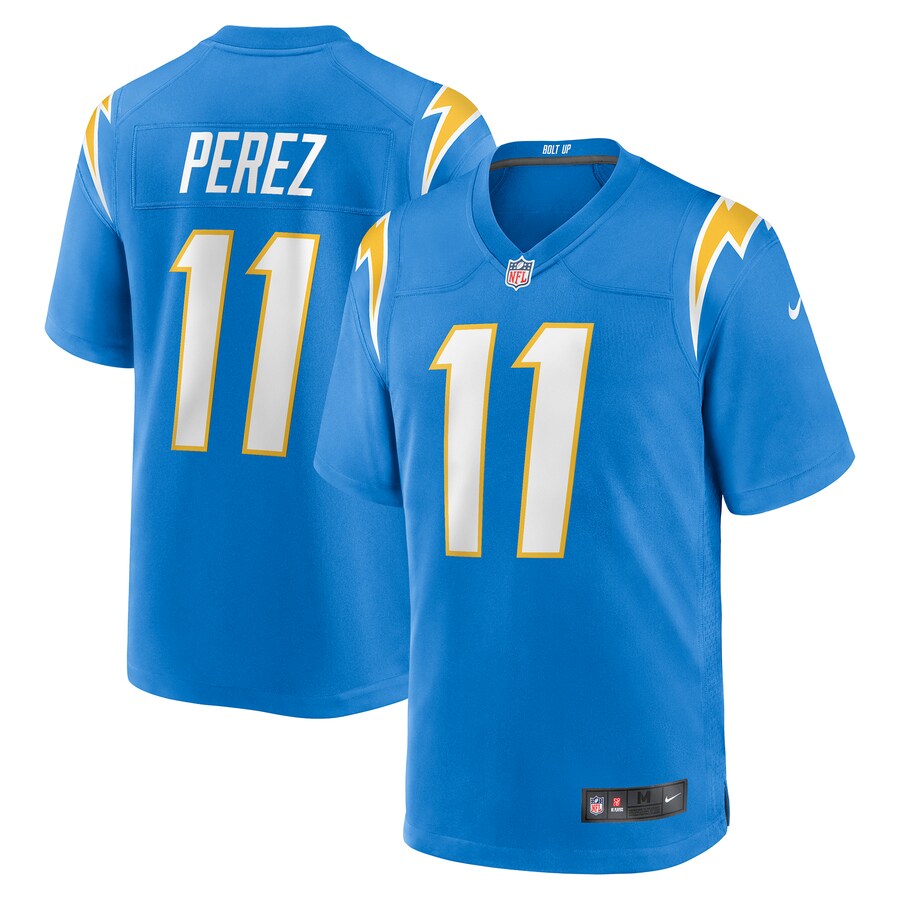Men's Los Angeles Chargers Luis Perez Nike Powder Blue Team Game Jersey