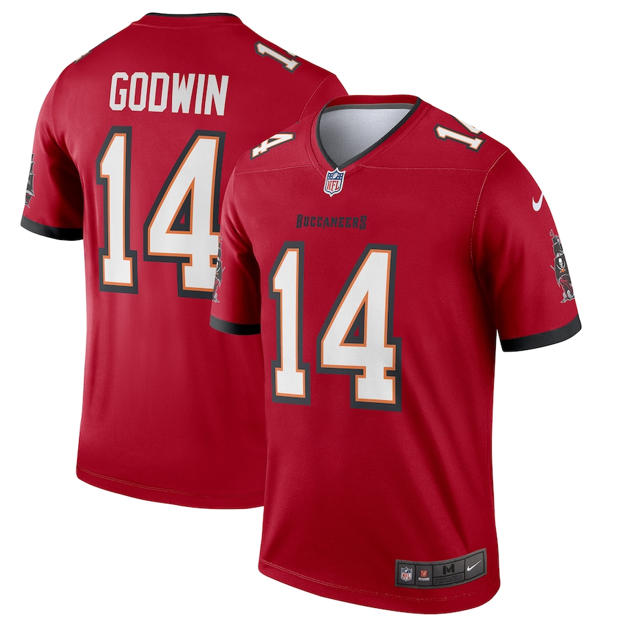 Men's Tampa Bay Buccaneers Chris Godwin Nike Red Team Legend Player Performance Top