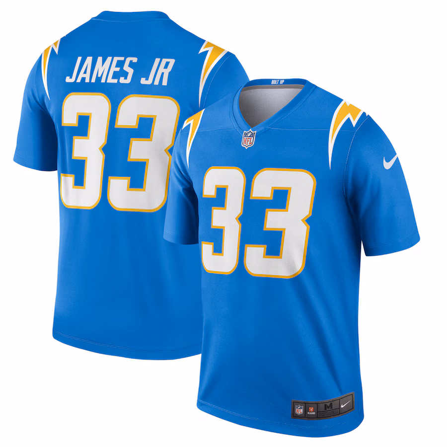 Men's Los Angeles Chargers Derwin James Nike Powder Blue Team Legend Player Performance Top