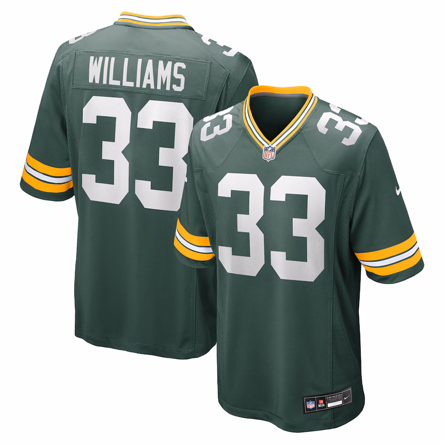 Men's Green Bay Packers Evan Williams Nike Green Game Jersey