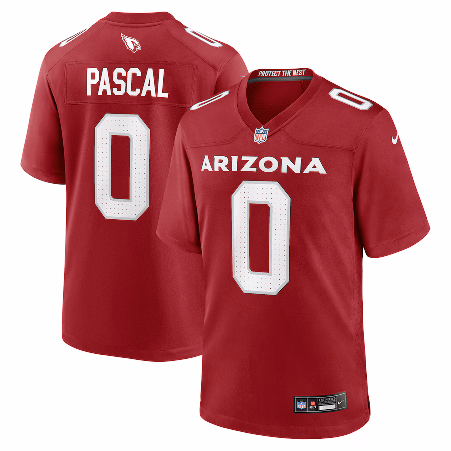 Men's Arizona Cardinals Zach Pascal Nike Cardinal Team Game Jersey