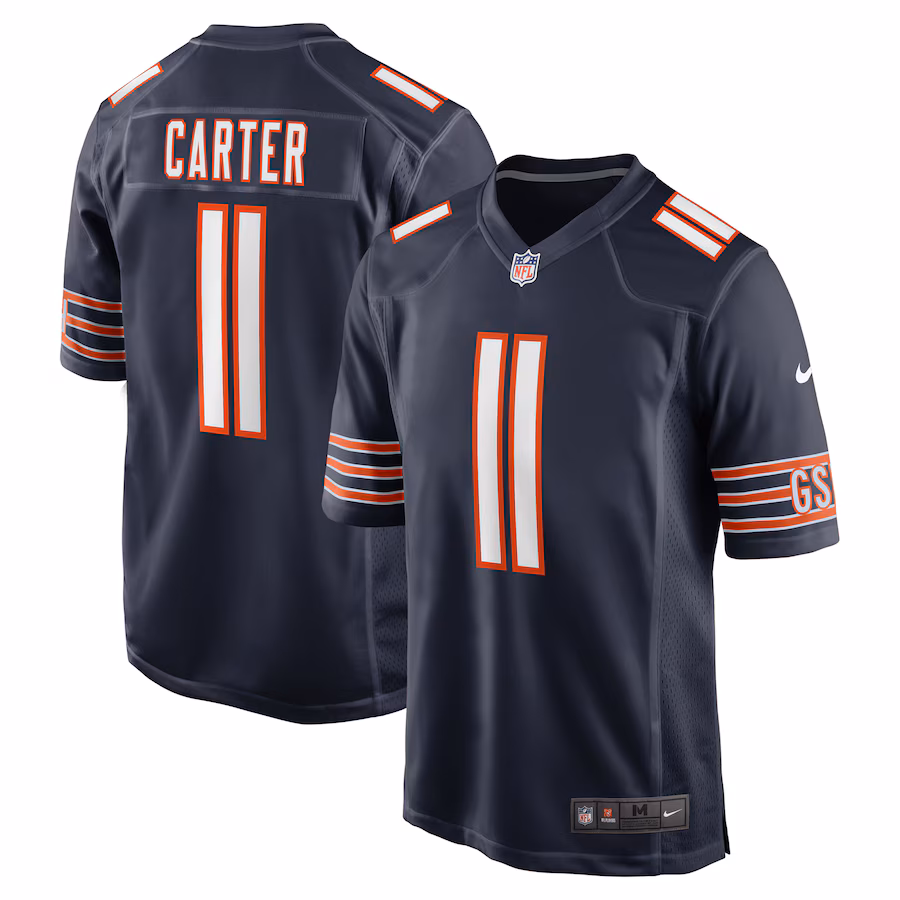 Men's Chicago Bears DeAndre Carter Nike Navy Game Jersey