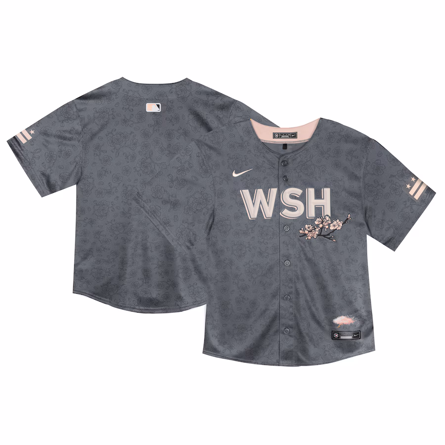 Toddler Washington Nationals  Nike Charcoal City Connect Limited Jersey
