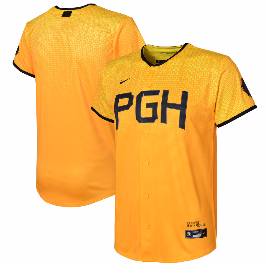 Toddler Pittsburgh Pirates  Nike Gold City Connect Replica Jersey