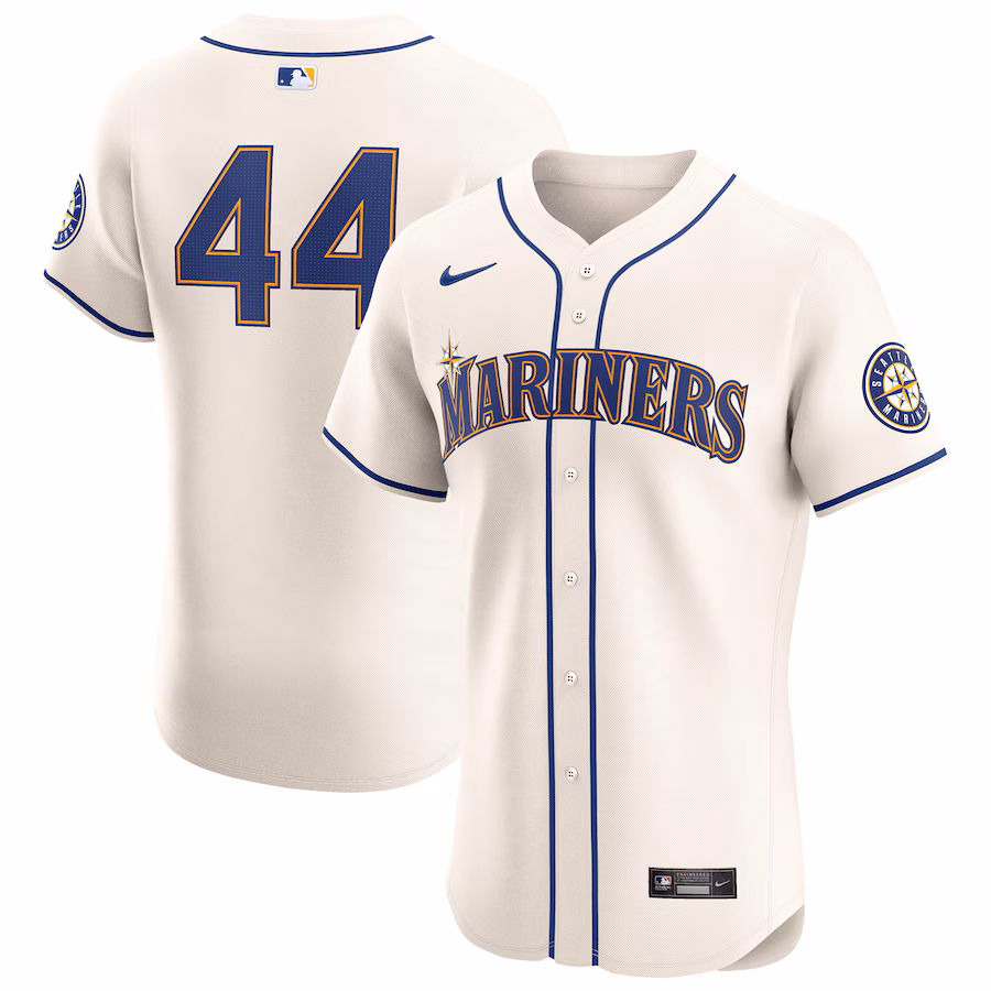 Men's Seattle Mariners Julio Rodríguez Nike Cream Alternate Elite Player Jersey