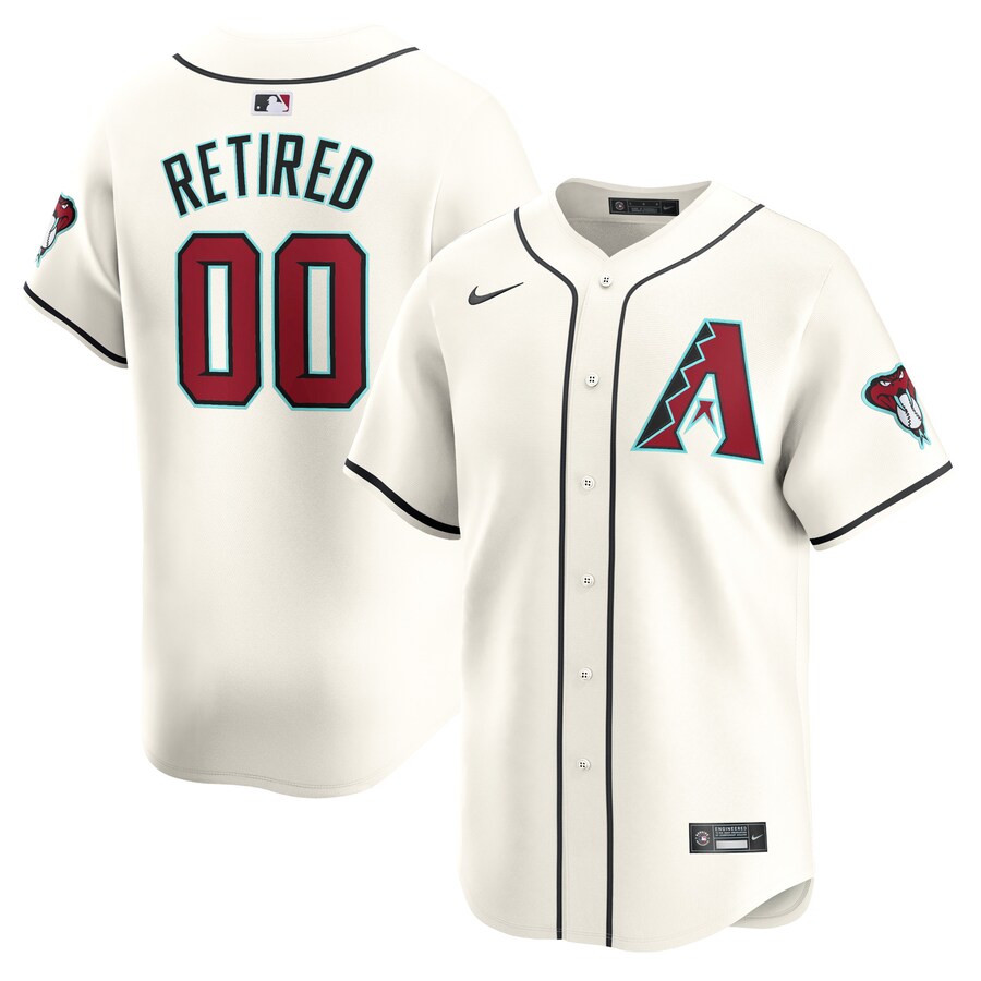 Men's Arizona Diamondbacks Nike White Home Limited Pick-A-Player Retired Roster Jersey